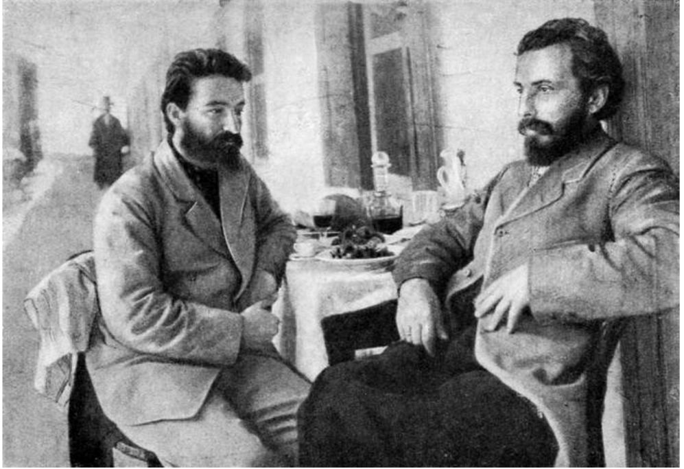 N. Ya. Marr et I. A. Djavakhichvili au Sinaï en 1902 (source : V. A. Mixankova, Nikolaj Jakovlevič Marr…, op. cit., entre les pages 104 et 105)