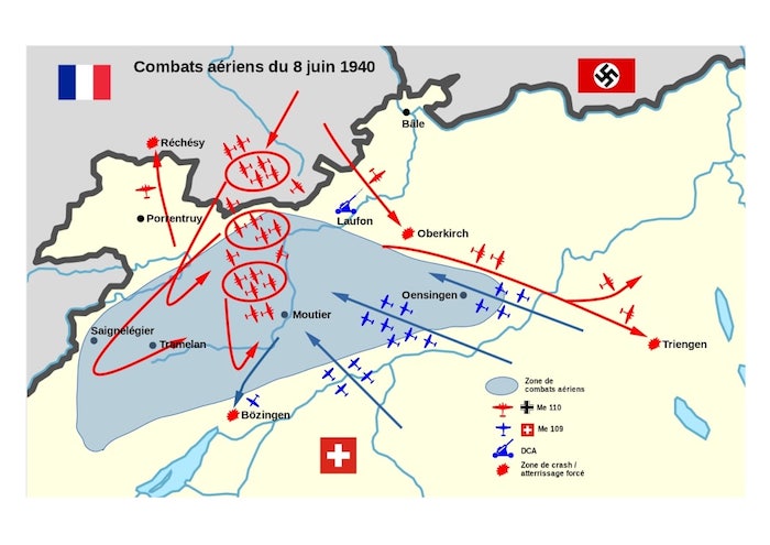 Fig. 11. Combats aériens du 8 juin 1940 